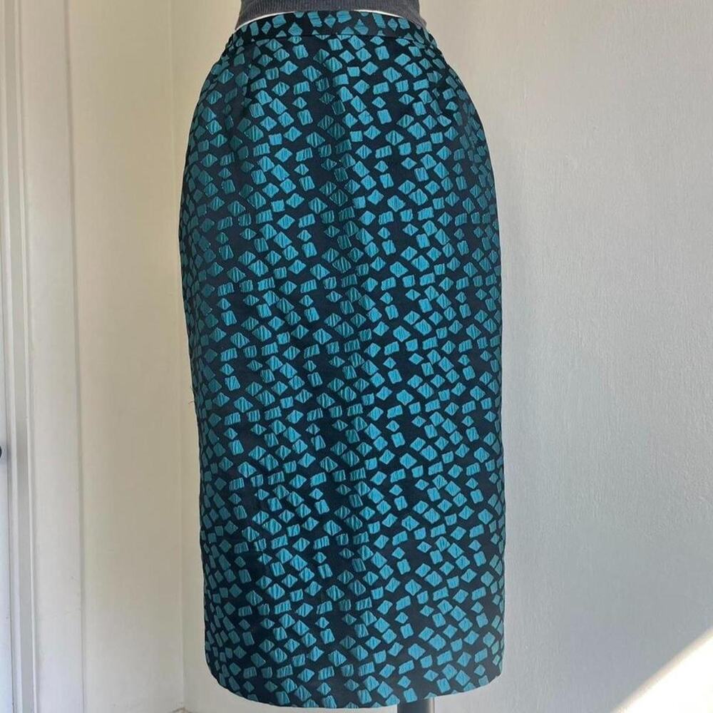 Vintage geometric shape maxi skirt